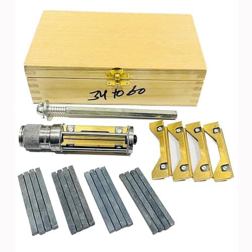 Image of Rahish Tools Engine Cylinder Hone Kit 34mm to 60mm with 4 Extra Carriers Adjustable Handheld Honing Machine Tool Kit with 16 Stones Sizes 3"x1/4"x1/4" - Works for Mid-size to Larger Car Engines