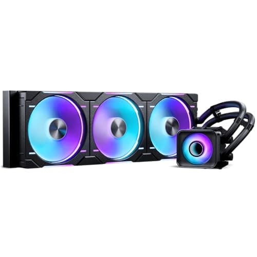 Image of Phanteks GLACIER ONE 360D30 X2 DRGB 360mm AiO Liquid Cooler White – CPU Cooler with D-RGB Lighting, Three 120mm RGB PWM Fans & Aluminium Radiator, VRM Fan