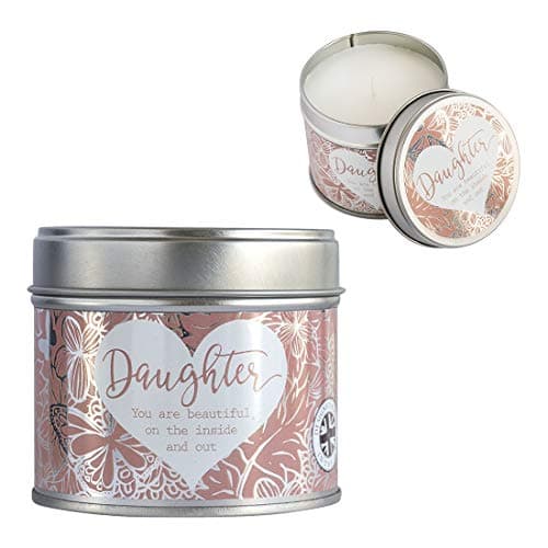 Image of Arora 7352 Said with Sentiment-Candle in A Tin Daughter, Multicolour, One Size