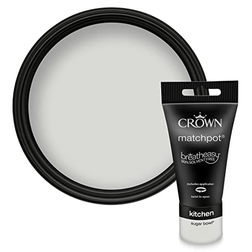 Image of Crown Easyclean Kitchen Matt Emulsion 40ml Sample - Sugar Bowl