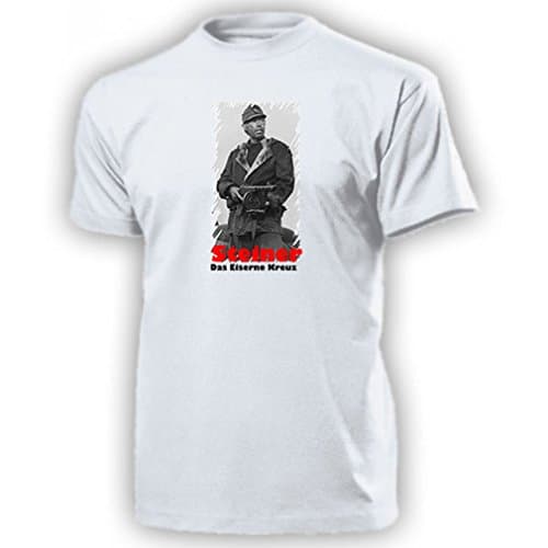 Image of Steiner The Iron Cross Film Cross of Iron James 13216 T-Shirt - White - XXXX-Large