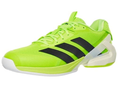 Image of adidas Men's Adizero Ubersonic 5 Tennis Shoes Sneaker, Lucid Lemon/Black/White, 10 UK