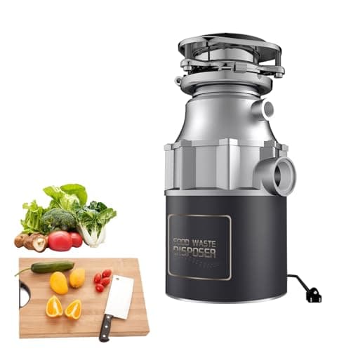 Image of Food Waste Disposer, 560W Under Sink Garbage Disposal with Air Switch, 1200ML Capacity, 3400 RPM, 4 Stage Grinding, Kitchen Garbage Disposal for Sink Shredder Waste Disposer