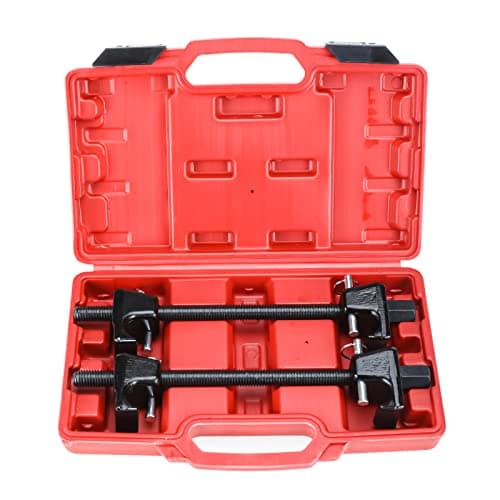 Image of BOOMSTART 2Pcs Coil Spring Compressor Macpherson Strut Clamps Suspension of Car Truck Garage Tool Automotive Tool (Red)
