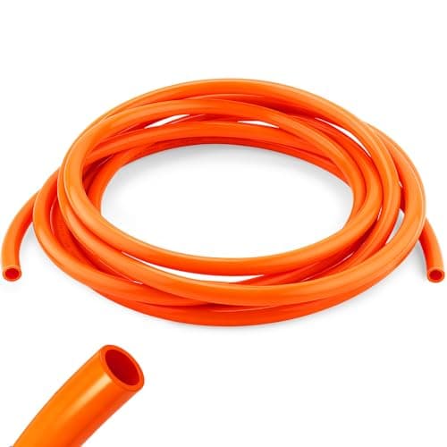 Image of NZNSML Pneumatic Tubing Pipe 6 Meters Pu Air Hose Red Polyurethane Line Hose Tube 8 mm OD x 5 mm ID for Air Compressor Fluid Transfer Water Hydraulic Piping