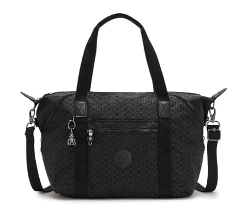 Image of Kipling ART Medium Tote, Totes, Signature Emb (Black)
