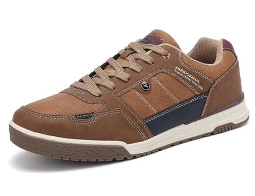 Image of ARRIGO BELLO Mens Trainers Fashion Sneakers Casual Shoes Walking Athletic Sizes 7-11 UK (A Brown, Size_8)