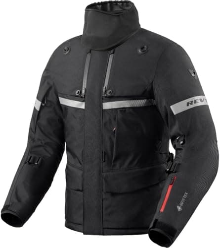 Image of REV'IT! Revit Poseidon 3 GTX Motorcycle Textile Jacket, Black, L