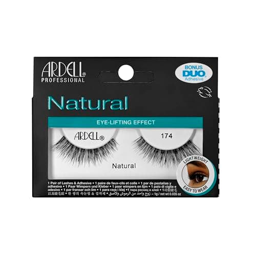 Image of Ardell Natural 174 False Eyelashes, Vegan Friendly, 1 Pair (Pack of 1)