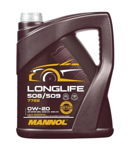 Image of Mannol 5 Litre Longlife 508/509 0W-20 Engine Oil 7722 API SN Plus Premium Fully Synthetic