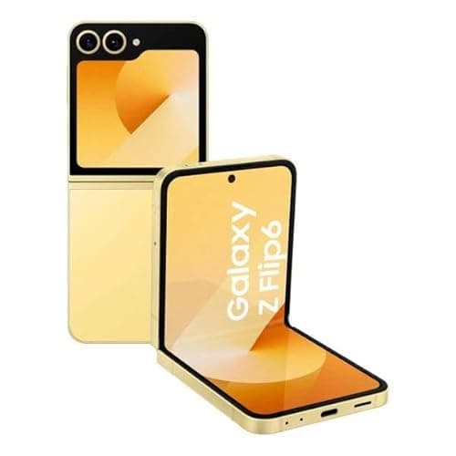Image of Samsung Galaxy Z Flip6 AI Smartphone, Unlocked Android Smartphone, 512GB Storage, 50MP Camera, Yellow (Renewed)