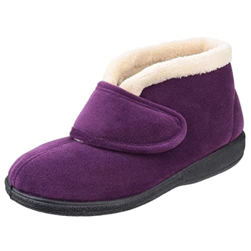 Image of Fleet & Foster Womens/Ladies Levitt Memory Foam Warm Bootie Slippers