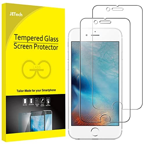 Image of JETech Screen Protector for iPhone 6 Plus and iPhone 6s Plus, 5.5-Inch, Tempered Glass Film, 2-Pack