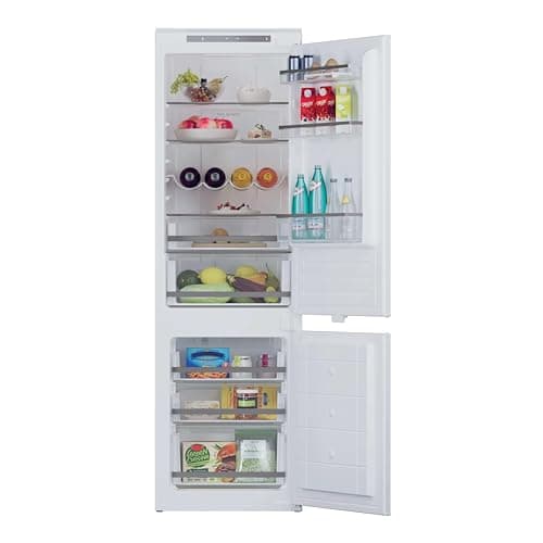 Image of Hoover H-Fridge 300 Integrated Fridge Freezer, E Rated, Total No Frost, hOn App Connectivity, 244L Total Capacity, White, 54x54.5x177 cm - HOBBMT18EK