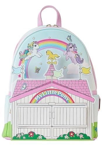 Image of Loungefly MLPBK0022 My Little Pony Stable Mini Backpack