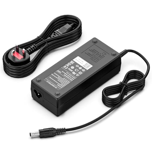 Image of Etssembo 24V 5A 120W Power Supply UK Plug, AC to DC Converter for LED Strip Lights, 3D Printer, CCTV Camera, LCD Monitor, Router, Speakers, Security System with 5.5x2.5/2.1mm Jack
