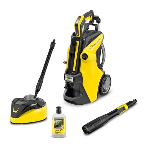Image of Kärcher K 7 Smart Control Flex Home Pressure Washer, Pressure: 180 Bar, Flow Rate: 600 l/h, Surface Performance: 60 m2/h, Power: 3000 W, with Gun, Turbo Nozzle, Spray Lance.