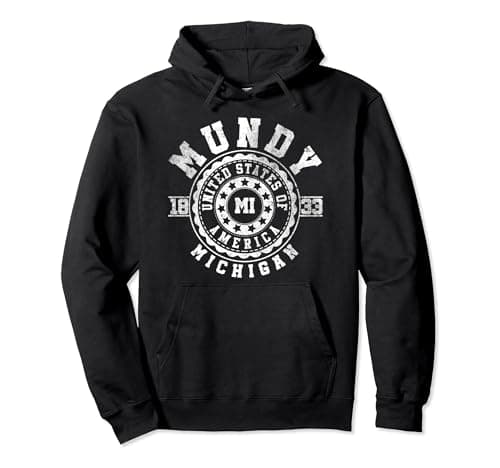 Image of Mundy MI | Michigan | Vintage City Apparels Pullover Hoodie