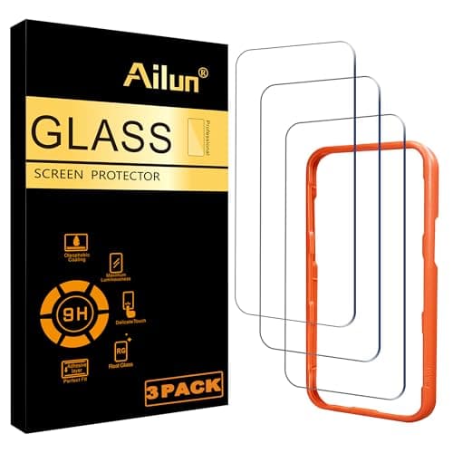 Image of Ailun 3 Pack Screen Protector for iPhone 16 Pro Max [6.9 inch] with Installation Frame, Tempered Glass, Sensor Protection, Dynamic Island Compatible, Case Friendly