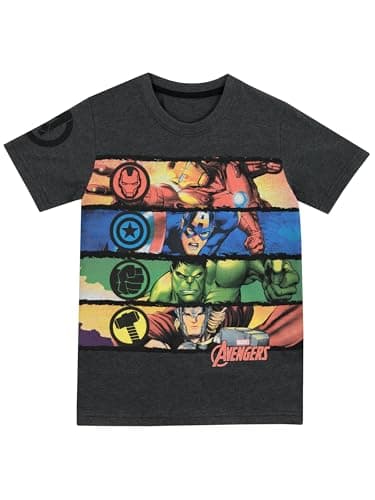 Image of Marvel Avengers Boys Avengers T-Shirt Age 6 to 7 Years Grey