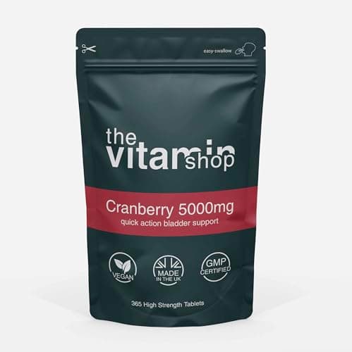 Image of Cranberry 5000mg High Strength Tablets Urinary Tract Health & Bladder Support | 365 Tablets | Grip Sealed Pouch | Same Day Fast Secure Dispatch | Grip Sealed Pouch | Same Day Fast Secure Dispatch