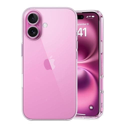 Image of TECHTRENCH Ultra Clear for iPhone 16 Case [Anti-Yellow Tech] [Military Protection] Slim Thin Case for iPhone 16 Cover - Crystal Clear