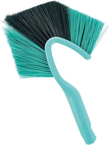 Image of Leifheit Dusty Cobweb Duster, Small Cobweb Brush, Broom with Adjustable Angled Design for Cleaning Corners, Compatible Handles, Blue