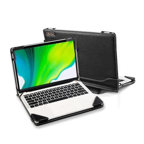 Image of Laptop Case Cover for 14" Acer Spin 3 SP314-51/54 14 inch Notebook Sleeve Bag PC Stand PU Leather Protective Skin…
