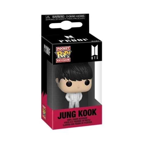 Image of Funko Pop! Keychain: BTS - Jungkook - Jung Kook Novelty Keyring - Collectable Mini Figure - Stocking Filler - Gift Idea - Official Merchandise - Music Fans - Backpack Decor