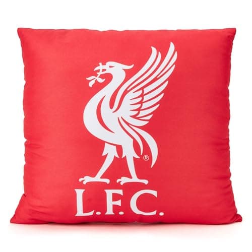 Image of Liverpool FC Officially Licensed Filled Square Cushion For Adults and Kids, Ideal for Football Fans