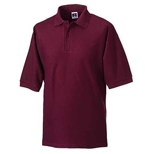Image of Russell Mens Classic Short Sleeve Polycotton Polo Shirt (2XL) (Burgundy)