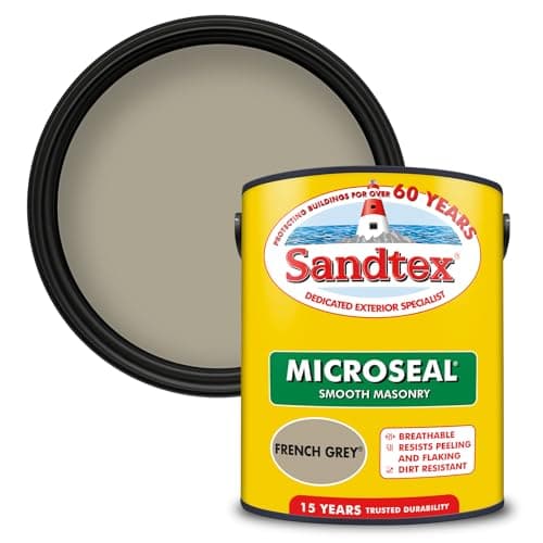 Image of Sandtex Ultra Smooth Masonry Paint 5 Litre Stock Colours - French Grey