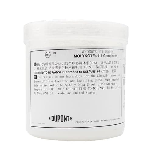 Image of Molykote 111 Compound 150g 5.3oz Grease Valve Lubricant and Sealant Translucent White Plug Valves O-Ring General Purpose Lubrication Sealant Water Resistance Wide Temperature