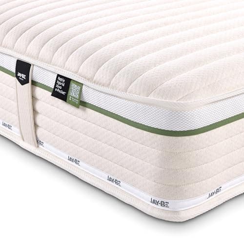 Image of JAY-BE All‑Seasons Hybrid 2000 Small Double Mattress, 4ft, 23cm Thick, Pocket Sprung, Medium Mattress, Nettle Infused, Naturally Regulates Temperature for Better Sleep (190 x 120 x 23cm)