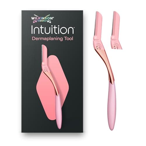 Image of Wilkinson Sword Intuition Dermaplaning Tool for Women, Professional Dermaplane Razor with Handle and 2 Blade Refills