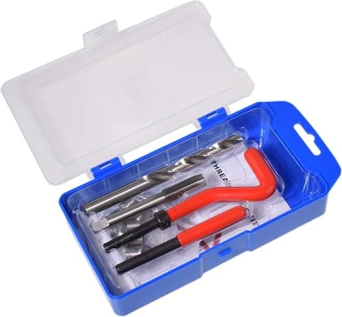 Image of Alltooetools M12 X 1.75mm Thread Repair Tool Kit, Metric Helicoil Kit with HSS Drill Bit, 10PC Wire Thread Inserts
