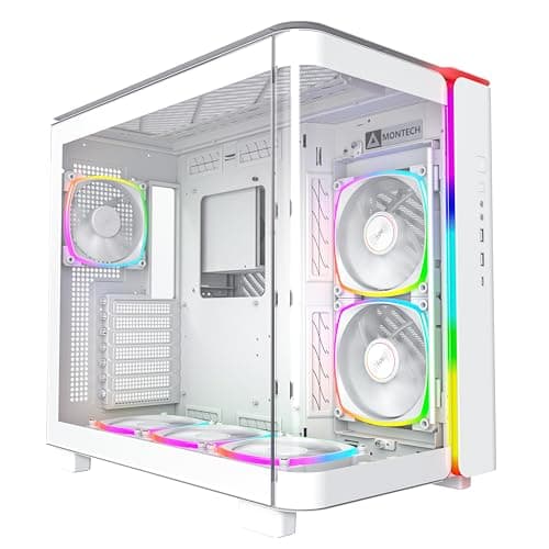 Image of Montech KING 95 PRO Midi-Tower, Tempered Glass, ARGB - weiß