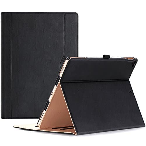 Image of ProCase for iPad Pro 12.9 Inch 2017/2015 Old Model Case - Premium PU Leather Folio Case Cover, for iPad Pro 12.9 Inch (1st / 2nd Generation) -Black