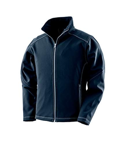 Image of Result Work-Guard Womens Treble Stitch Soft Shell Jacket Navy XL/16
