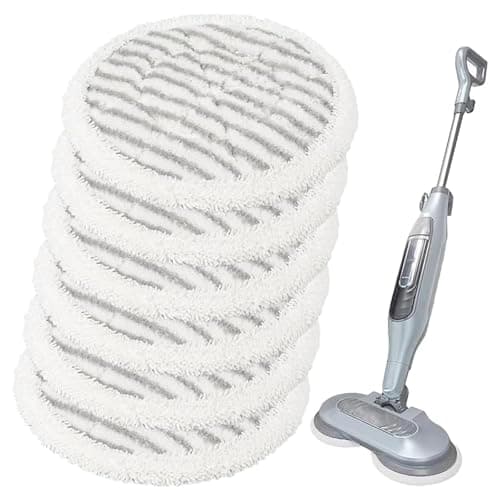 Image of Replacement Steam Mop Pads for Shark S6002UK S7201UK,Reusable Steam & Scrub All-in-One Cleaning Pads,Microfiber Replacement Pads for All Sealed Hard Floors,Washable Rotating Power Pads (6PCS)