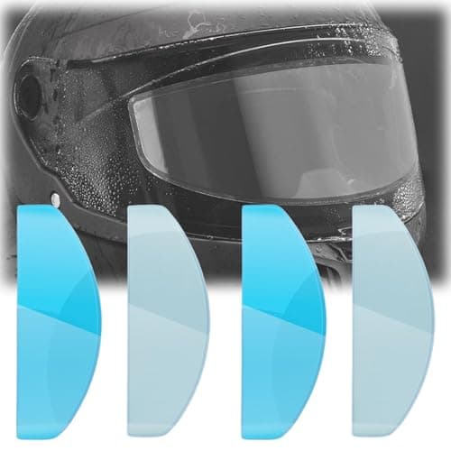 Image of LYZPD 4PCS Motorcycle Helmet Visor Anti Fog Rainproof Film for Nolan N80 8, Clear HD Vision Shield Insert Motorcycles Visors Sticker,A