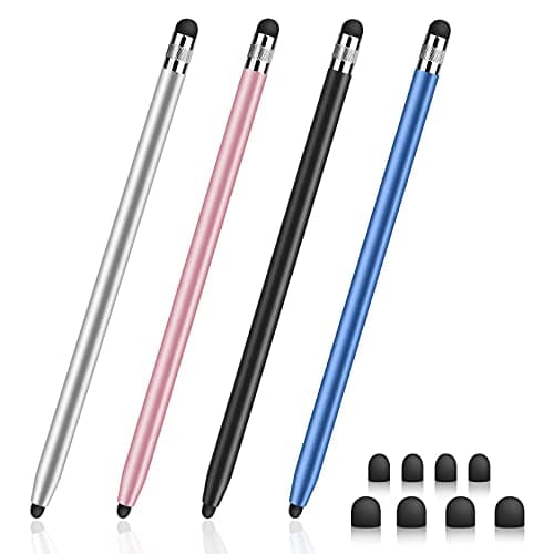 Image of Digiroot Switch Stylus Pens for Touch Screens, 4 Pcs Capacitive 2 in 1 Stylus Pen, High Sensitivity Stylus for iPhone/iPad Pro/Samsung/Android, Universal Tablet Pen Compatible with All Touch Screen