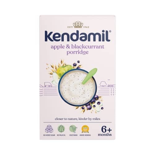 Image of (1-Pack) Kendamil Apple & Blackcurrant Porridge 1 x 150g
