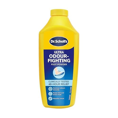Image of Dr. Scholl's Ultra Odour-Fighting Foot Powder with Sweat Max Technology - Keeps Feet and Shoes Fresh and Dry, Controls Foot Wetness, and Provides All-Day Odour Protection