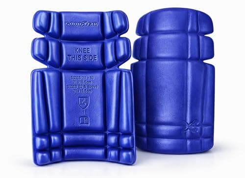 Image of Goodyear Workwear Knee Pads Inserts – Ergonomic EVA Foam Safety Knee Pads for Work Trousers, Flexible Protective Knee Cushion Pads 1 Pair, Blue One Size