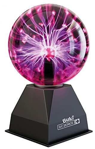 Image of Buki France Plasma Ball 15cm | Touch & Sound Activated | Multi-Coloured Lightning | Electric Globe Lamp With UK Adapter, SP001/UK