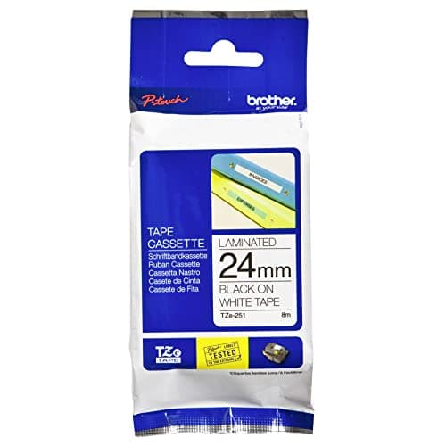 Image of Brother TZ251 - Laminated tape - black on white - Roll (2.4 cm x 8 m) - 1 pcs.