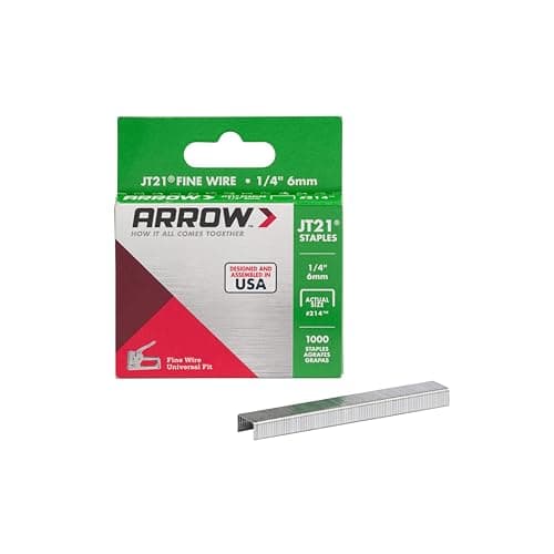 Image of Arrow Staples Jt21 Box 1000 - 1/4 in