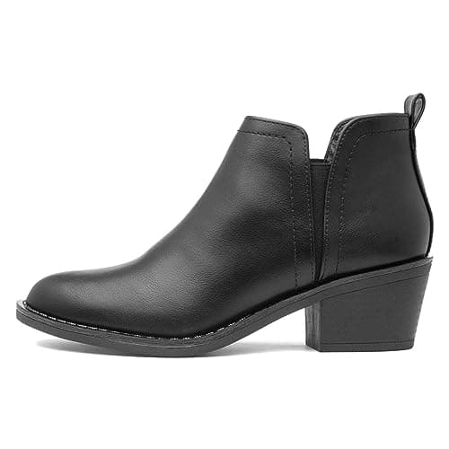 Image of Rocket Dog York Polyurethane Women's Black Heeled Ankle Boots - UK 8