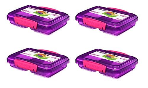 Image of Sistema 350ml Split Lunch Box - Purple (4)